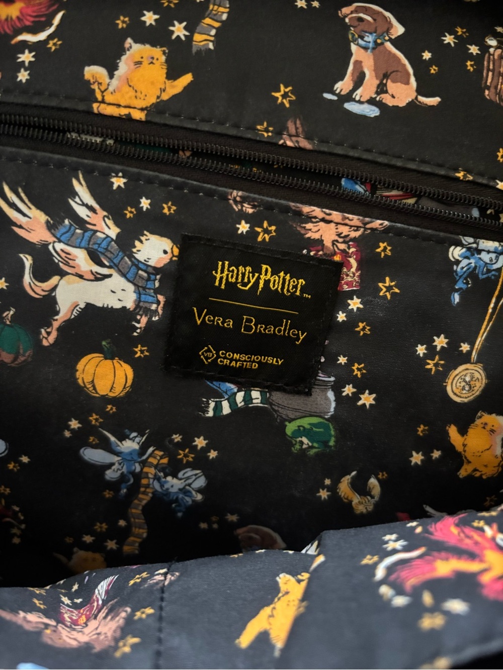 Vera Bradley Friends at Hogwarts Small Backpack - Picture 4 of 6